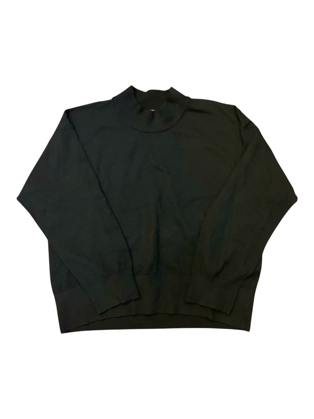 a new day Women's Black Mock Neck Sweater